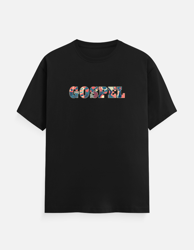 Gospel Unisex Classic Crew T-Shirt – Black | 180 GSM Cotton | Triunique